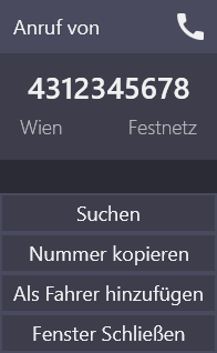 Call from an unknown number